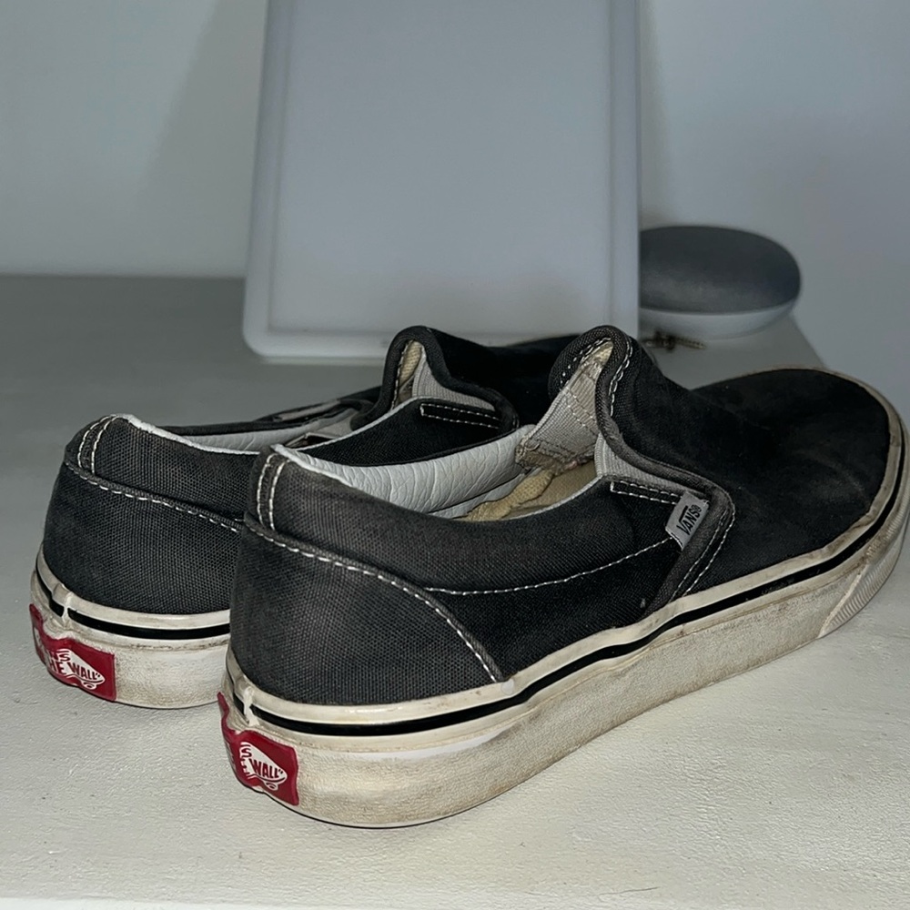 Dark Grey Slip On Vans